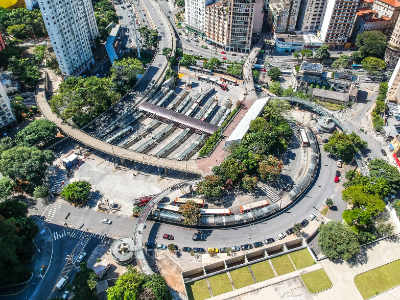 Aerial View of a City